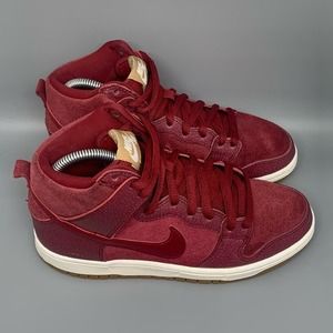Nike SB Dunk Pro High Red Filbert Shoes 305050-662 Men’s Sz‎ 6 / Women’s Sz 7.5